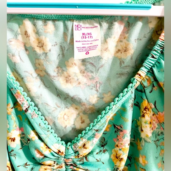 Women’s Floral Print Top -  Blue Size 15/17 - Picture 8 of 9